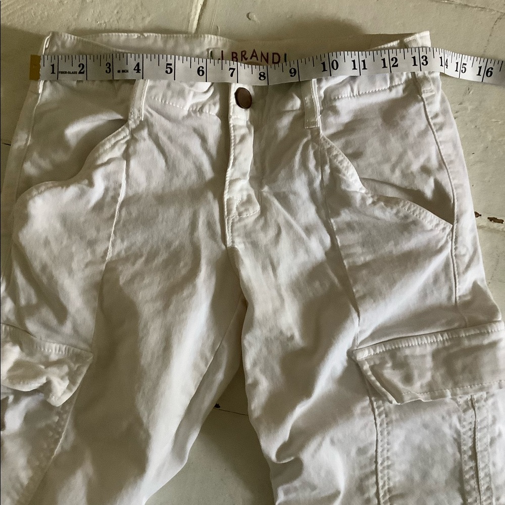J brand white cargo utility jeans low rise vtg